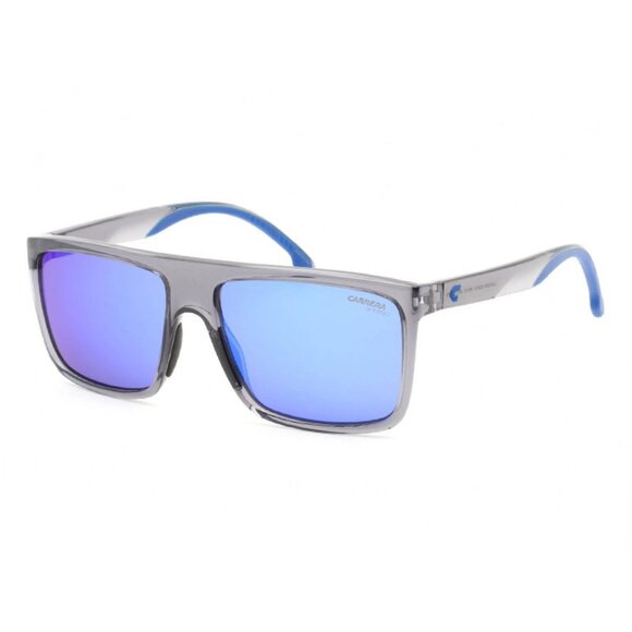 NEW SQUARE CARRERA 8055/S 0KB7 Z0 MEN SUNGLASSES CARRERA GREY BLUE EYEWE… - Picture 1 of 3